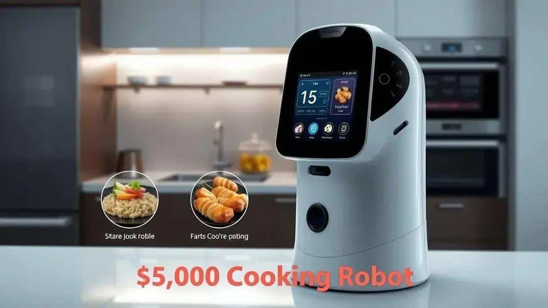 Innovative features of the $5,000 cooking robot