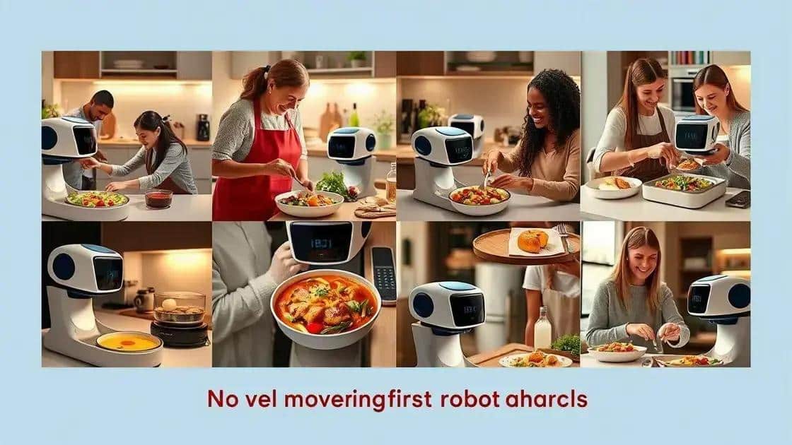 Real user experiences with cooking robots