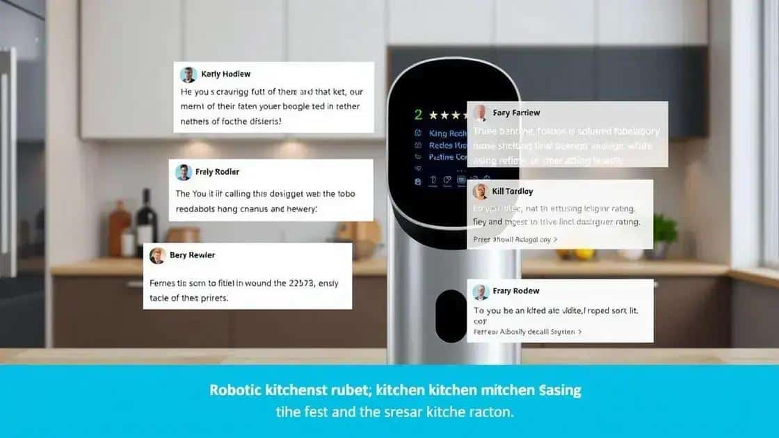 User reviews and feedback