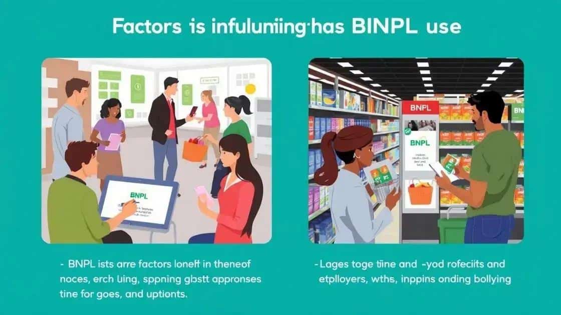 Key factors influencing BNPL usage