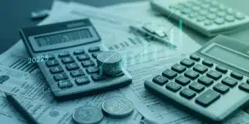 Financial documents and calculators symbolizing the 2025 tax code changes and new deductions.