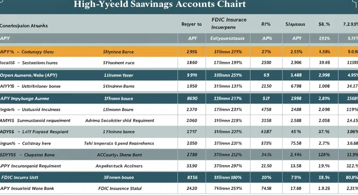 Infographic comparing features of high-yield savings accounts