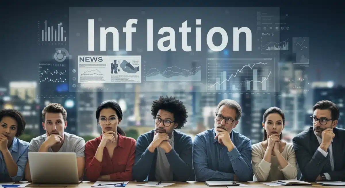 Consumers and business owners analyzing economic indicators