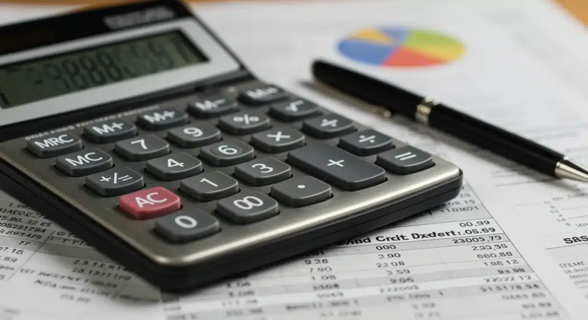 Calculator and tax documents, illustrating financial planning for Child Tax Credit 2026.