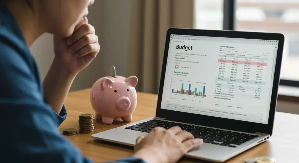 Individual planning personal budget and investments in response to inflation