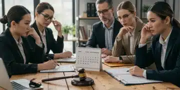 Small business owners reviewing legal documents for upcoming US regulatory changes in 2026