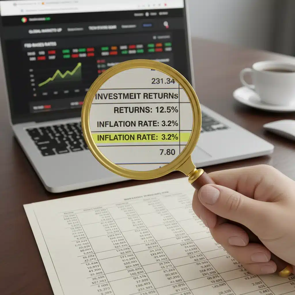 Analyzing financial statements for inflation impact and investment returns