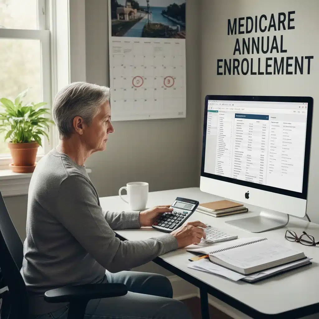 Individual planning Medicare enrollment and comparing healthcare options for 2026