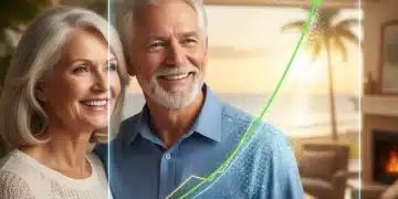 Couple protecting retirement savings from inflation with smart investments