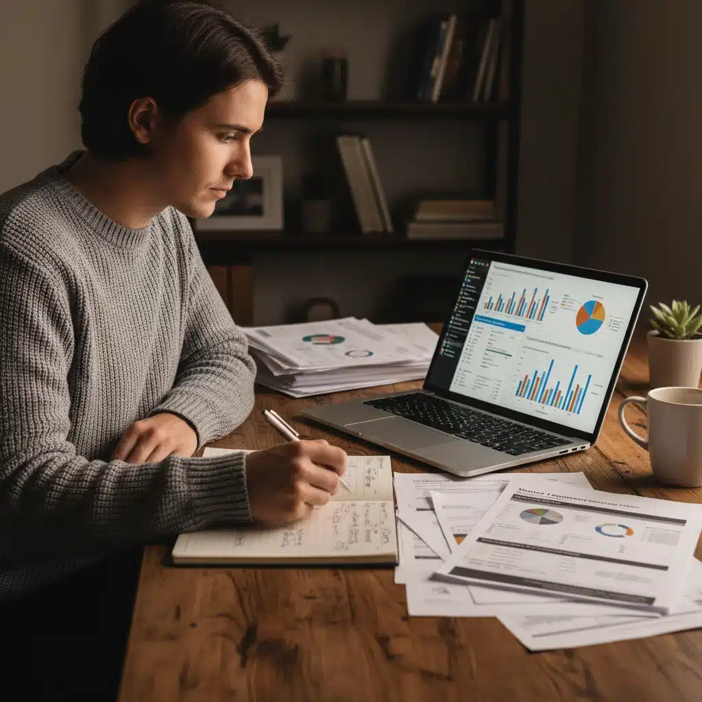 Person reviewing student loan financial documents