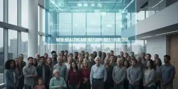 Diverse Americans contemplating new healthcare reform bill's impact