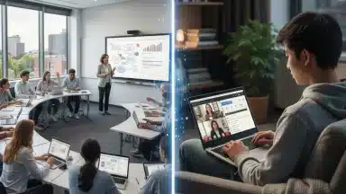 Online vs. In-Person Learning: A Data-Backed Analysis for US College Students in 2026